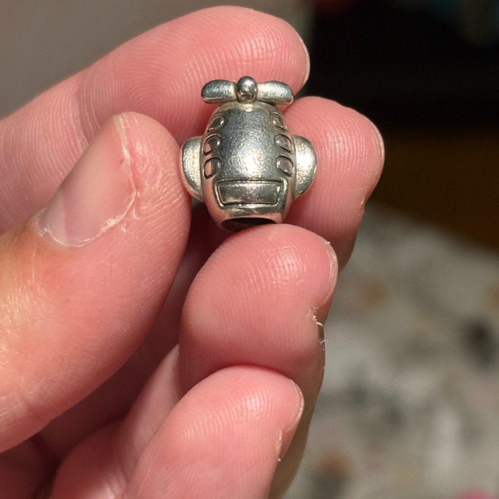 Pandora sterling silver airplane charm